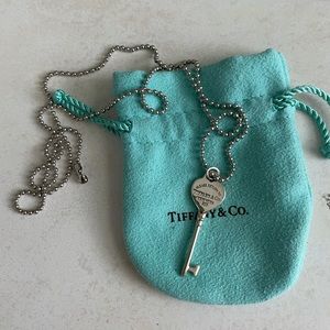 Tiffany and co key necklace